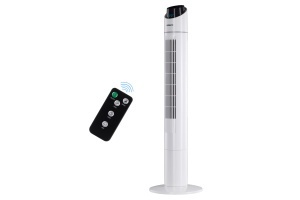 Вентилятор ARDESTO колонний, 110см, 50Вт, пульт ДК, дисплей, чорно-білий фото