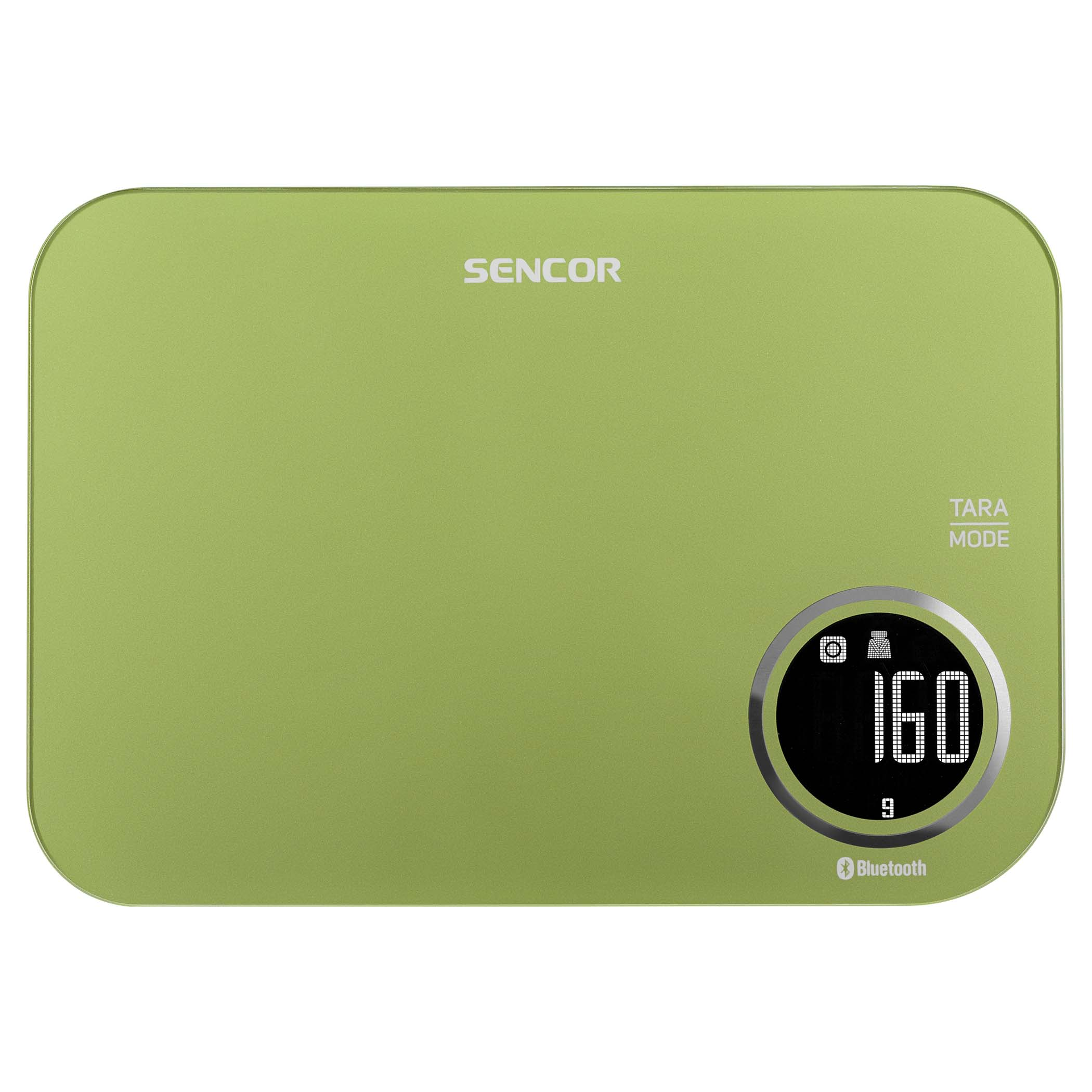 Ваги Sencor кухонні, 5кг, підключення до смартфону, AAAx2, пластик, зелений фото