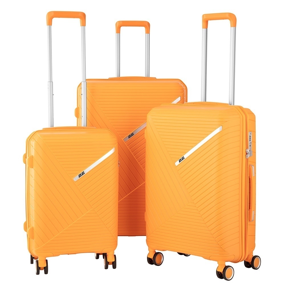 Набір пластикових валіз 2E, SIGMA,(L+M+S), 4 колеса, помаранчевий фото