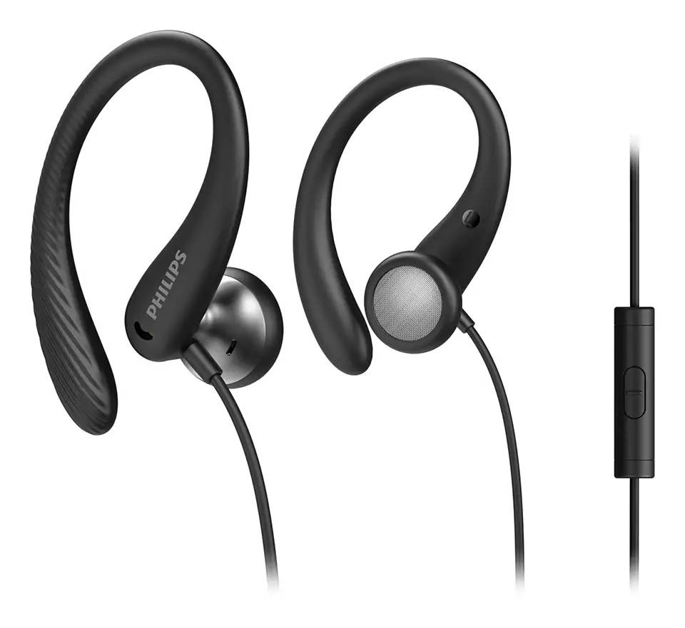 Навушники In-ear Philips TAA1105 IPX2, 3.5 mini-jack, Mic, Чорний фото