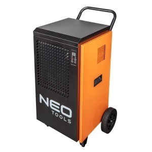 Осушувач повітря промисловий Neo Tools, 950Вт, 250м кв, 400м куб/год, 70л/добу, безперервний злив, LCD дисплей, прогр.часу роботи, IP22 фото