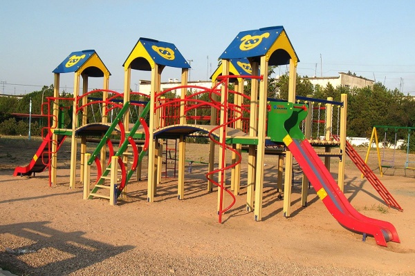 Дитячий ігровий комплекс з 2-х метровими гірками "Цитадель-1" Т911.1 Інтер Атлетика (Україна) фото