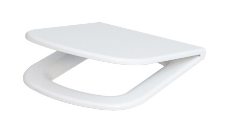 Сидіння COLOUR біле вільнопадаюче легкознімне антибактеріальне з дюропласту Cersanit фото